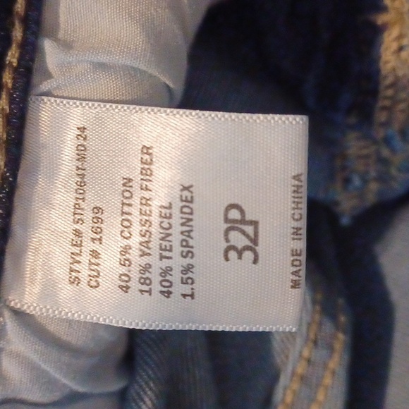 The Fine Print Sz.32P.  Stretch Straight Cropped Leg Designed For Petites.L.24". - Picture 5 of 6